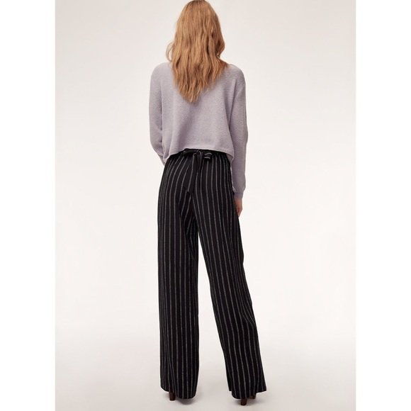 Aritzia Wilfred Faun Pants in Black/Oak, Full Length Long Version - Picture 4 of 11